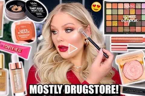 EASY HOLIDAY MAKEUP 2021 (ALMOST ALL DRUGSTORE) | KELLY STRACK