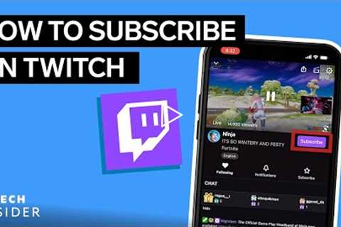 How To Subscribe On Twitch