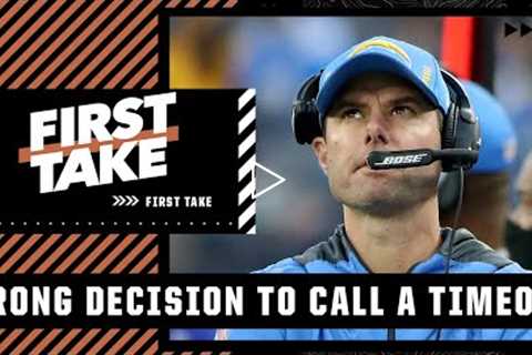 Did Brandon Staley cost the Chargers the game? | First Take