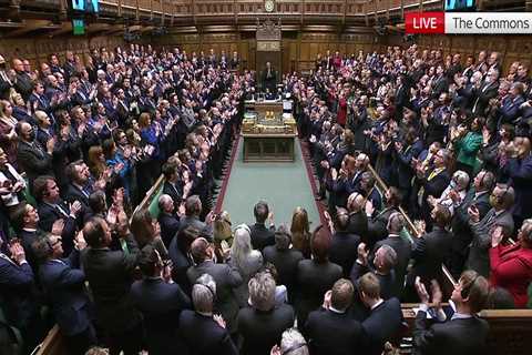 Emotional ovation as Ukraine’s Zelenskyy tells MPs ‘we will fight in the skies & on the..