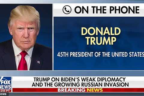 Trump scolds Biden for ‘playing into Putin’s hands’