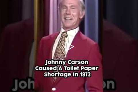 Johnny Carson Causes Toilet Paper Shortage #shorts