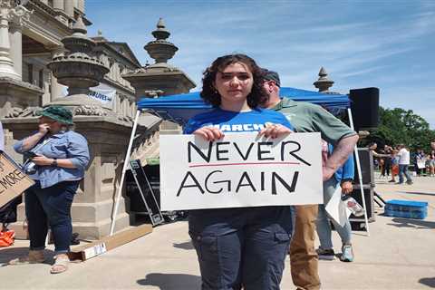 Hundreds gather on Michigan Capitol steps Saturday demanding action to end gun violence ⋆