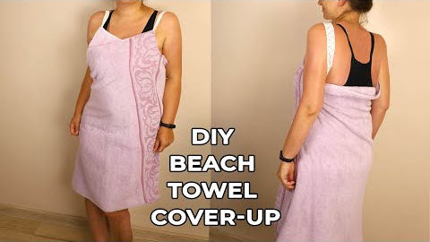 Easy DIY Beach Towel Cover Up