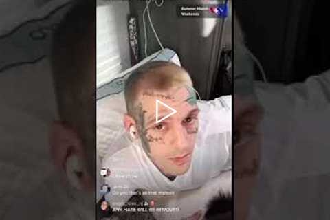 Aaron Carter hangs with his new dog, Penny (later changed to “Karma”) - TikTok Live 8.1.22