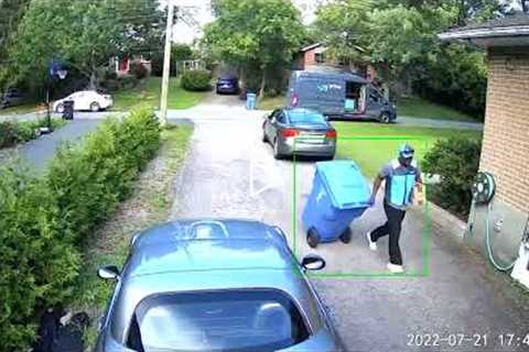 Kind Amazon delivery driver brings trash can back for homeowner