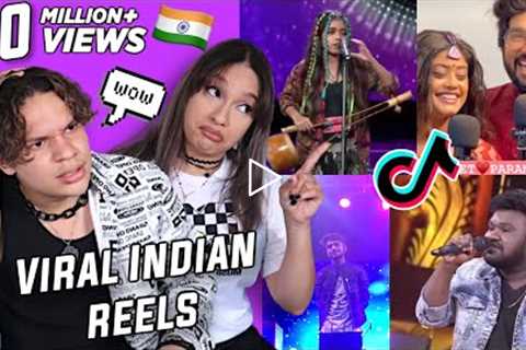 Indian Singing Shows are SPECTACULAR | Waleska & Efra react to Viral Indian Reels/TikToks | Vol ..