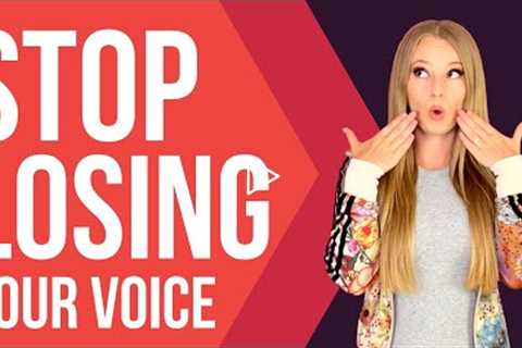 Why Do I Lose My Voice So Easily | Glottal Stops Vocal Exercise