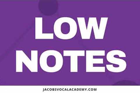 Daily Vocal Exercises For Singing Low Notes