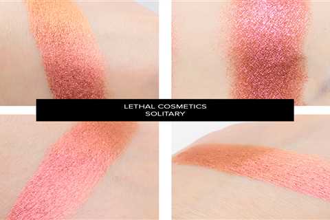 Lethal Cosmetics Scarab, Solitary, Ethology, Biome Pressed Multichrome Shadows Reviews & Swatches