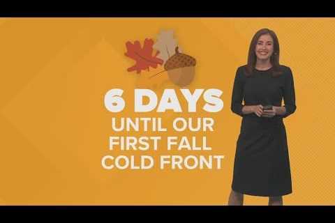 First fall front is coming soon