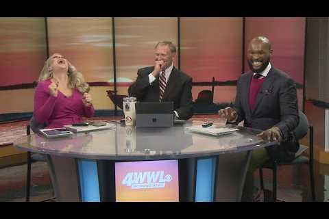 Roach! WWL Anchor Brheanna Boudreaux gets a scare live on air