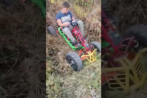 Diy E-quad on another level #equad #diy #electric #offroad #electric #shorts #short #offroad