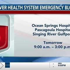 ‘Critical blood shortage’: Singing River Health System hosting emergency blood drive