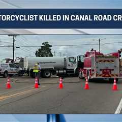 One person killed following motorcycle crash on Canal Road