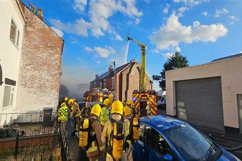 Enormous fire in Crewe as homeowners are evacuated and 15 fire engines rush to the scene