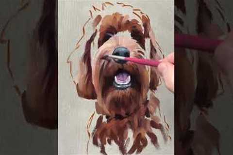 Incredible Pet Dog Portrait Painting Timelapse