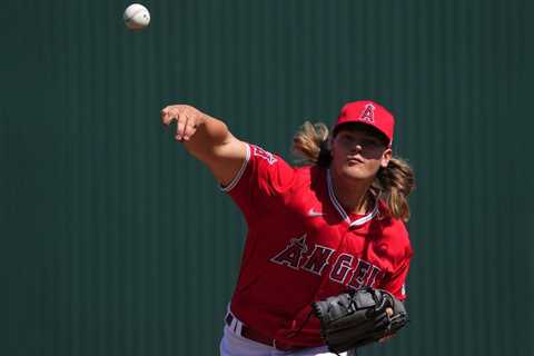 Angels top pitching prospect Caden Dana to debut Sunday