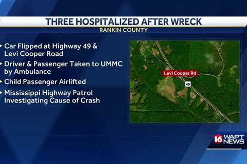 Child flown to UMMC after Rankin County crash