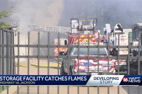 Storage facility catches fire; Investigators working to determine why