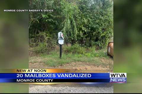 At least 20 mailboxes vandalized in Monroe County