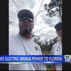 Mississippi power cooperatives continue work on power lines after hurricane