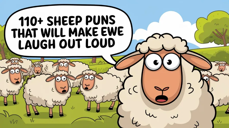 120+ Funny Sheep Puns to Make You Baa-laugh - Crack Up Puns