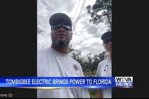 Mississippi power cooperatives continue work on power lines after hurricane