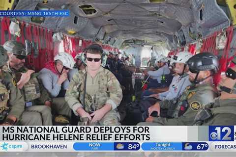 Mississippi National Guard deploys for Hurricane Helene relief efforts