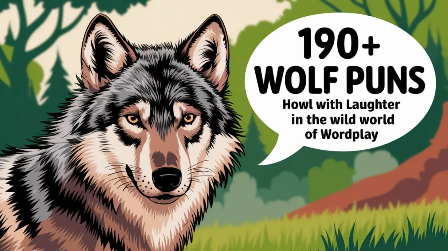 190+ Wolf Puns: Unleash Howls of Laughter Today - Crack Up Puns