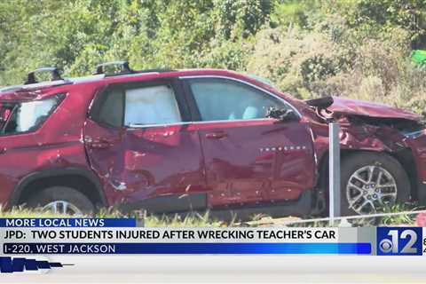 Two Jackson students injured after wrecking teacher’s car: police