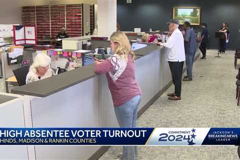 Absentee voting numbers up in Mississippi