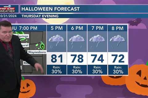 Rex Thompson's Halloween 2024 morning forecast