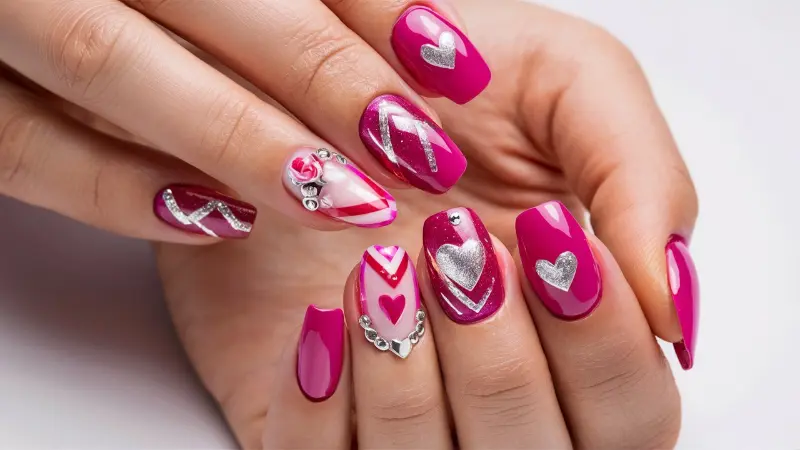 Feel the Love: Pink Valentine's Day Nails to Steal the Spotlight! - Gloss and Vibes