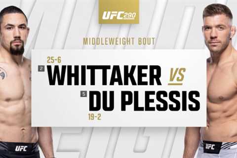 Robert Whittaker vs Driscus Du Plessis UFC 290 Highlights