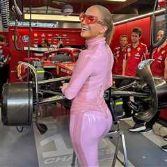 Sexy Pink Catsuit: Jennifer Lopez Dazzles at F1 Grand Prix