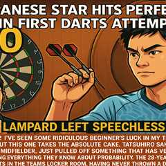 Japanese Star Hits Perfect 180 In First Darts Attempt - Lampard Left Speechless
