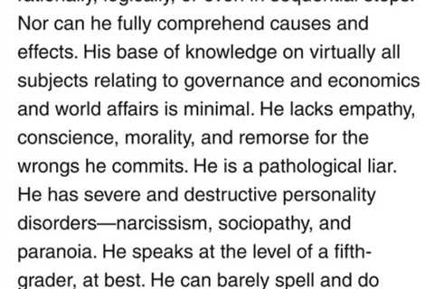 About Trump …