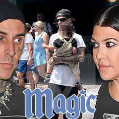 Travis Barker Enjoys Family Time with Son Rocky at Magic Kingdom