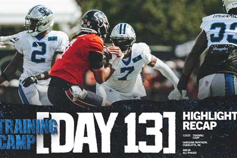 Joint Practice vs Houston Texans Highlights | Carolina Panthers