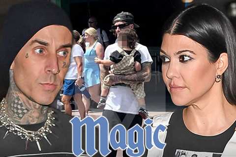 Travis Barker Enjoys Family Time with Son Rocky at Magic Kingdom