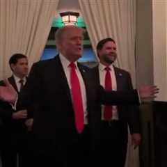 President Trump Celebrates DC Crime Fighting Success by Going Out for Dinner; Stares Down Hamas..