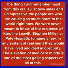 Mediocre Minds in the Trump Administration