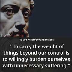 What We Can and Cannot Control