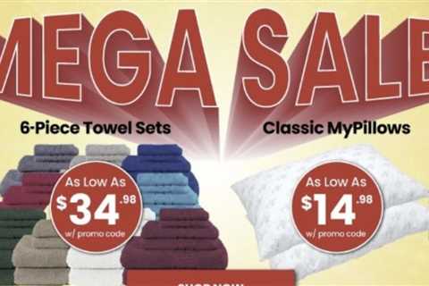 Ending Soon: Premium Pillows, Sheets, Towels and More at MyPillow’s MEGA SALE (Up to 80% Off!)